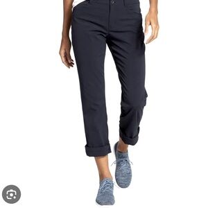 Eddie Bauer Travex Black Roll-Up Pants Size 10